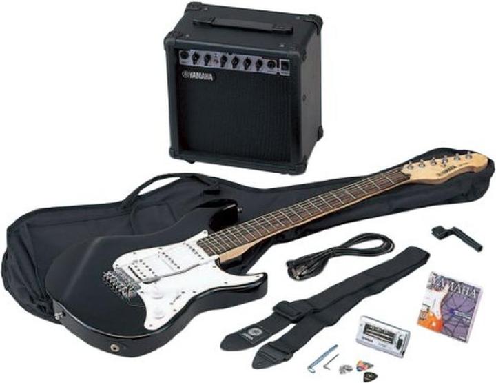 Actual product image Yamaha EG112GPII electric gitaar set zwart (Electric guitar, Basswood, Maple, Rosewood)