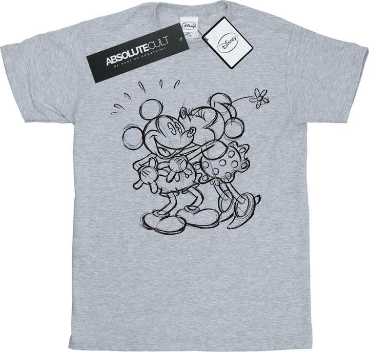 Image du produit Disney - T-shirt MICKEY AND MINNIE MOUSE KISS SKETCH - Homme (3XL)