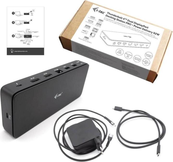 Produktbild i-tec Thunderbolt 4 Dual DisplayPort DockingStation PRO (Thunderbolt, 12 Ports)