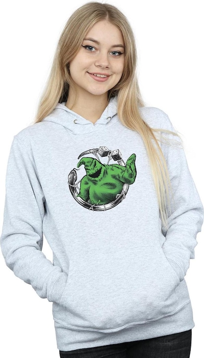 Immagine prodotto Disney Nightmare Before Christmas Roll The Dice Felpa con Cappuccio Donna (XXL)