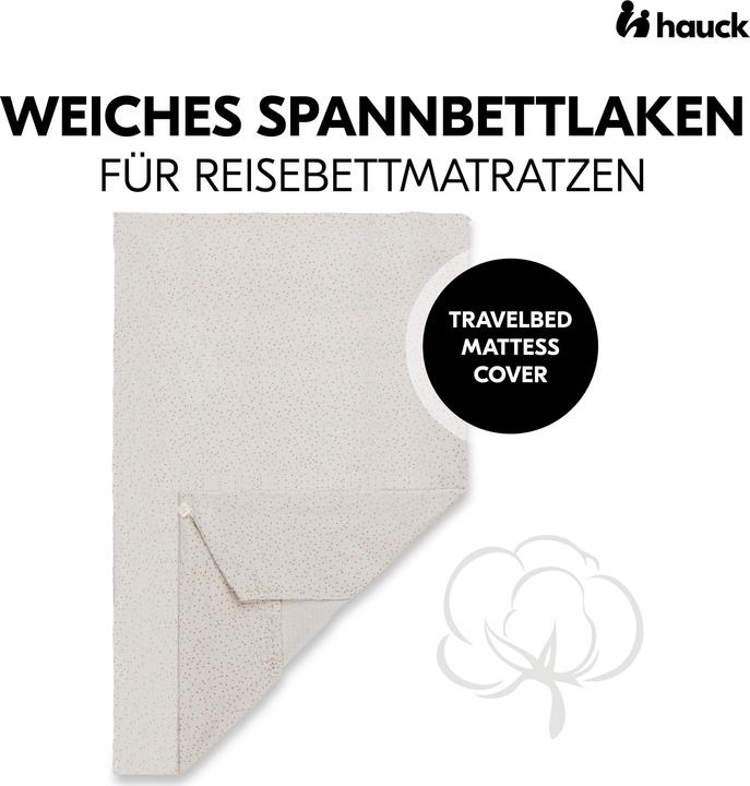 Actual product image Hauck Fitted sheets for travel cot mattresses