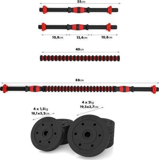 Actual product image HMS SGP15 (4 x 2 kg, 4 x 1.5 kg)