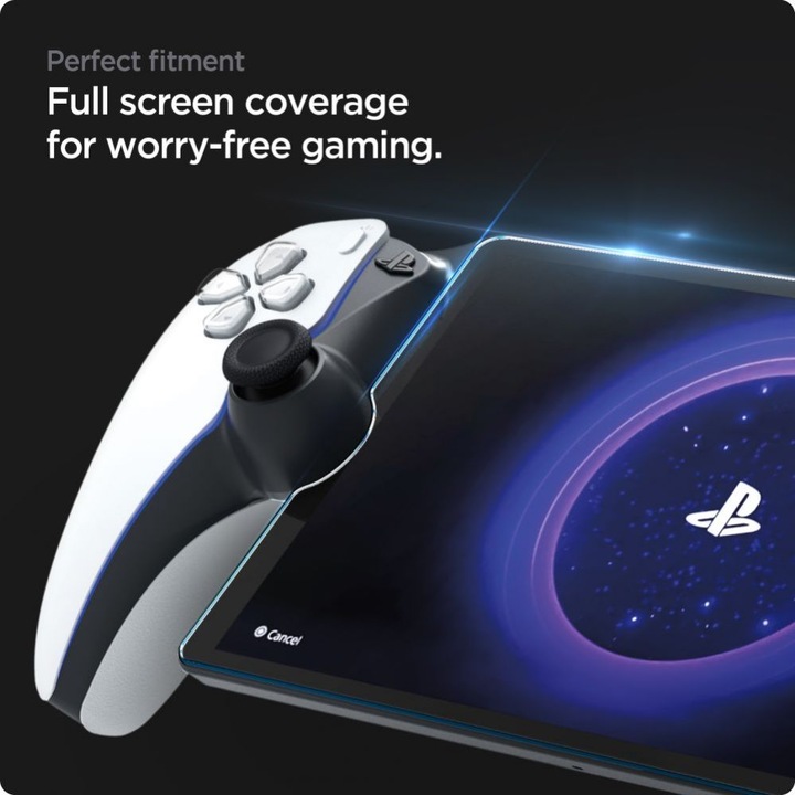 Actual product image Spigen GLAS.tR EZ Fit Playstation Portal Screen Protector
