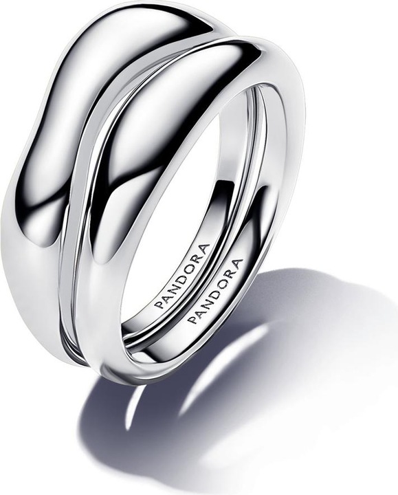 Produktbild Pandora Organisch Geformte Stacking Ringe (50, 925 Silber)