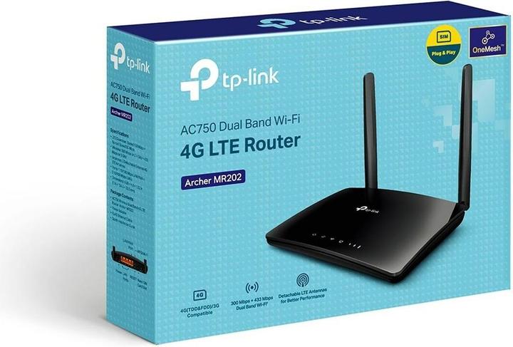 Actual product image TP-Link WRL ROUTER 750MBPS 10/100M/DUAL BAND ARCHER MR202