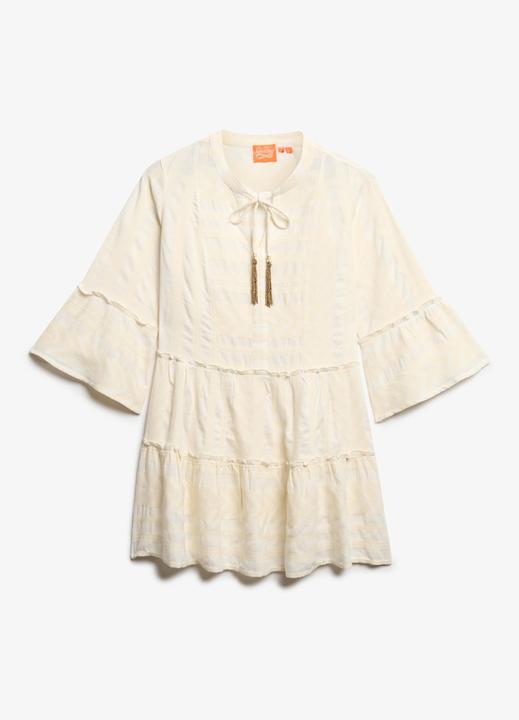 Produktbild Superdry Langärmeliges, gestuftes Ibiza Minikleid (10XL)