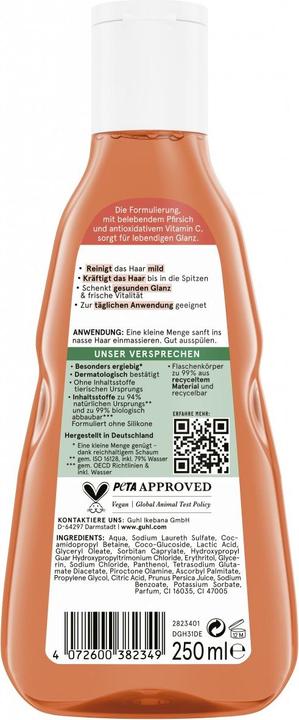 Image du produit Guhl Frisch & Fruchtig Shampoo mild (250 ml, Shampoing liquide)