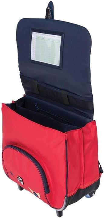 Actual product image Campeny Boys Rolling Backpack with Reflective Details and Multiple Compartments