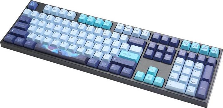 Actual product image Varmilo VEA108 Aurora Gaming Keyboard, MX-Brown, white LED - US Layout (US, Cable)