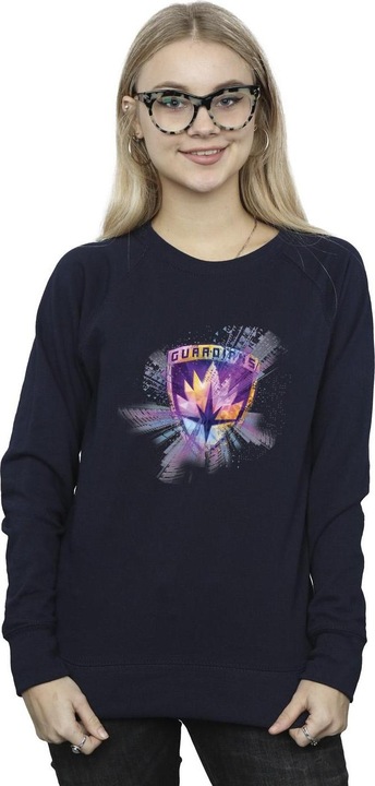 Actual product image Womens/Ladies Guardians Of The Galaxy Abstract Star Lord Sweatshirt (XL)
