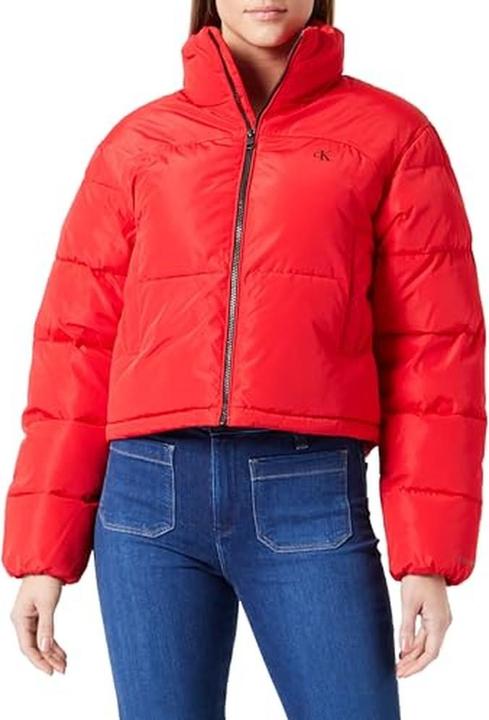 Actual product image Calvin Klein Non Down Cropped Puffer Quilted Jacket (M)