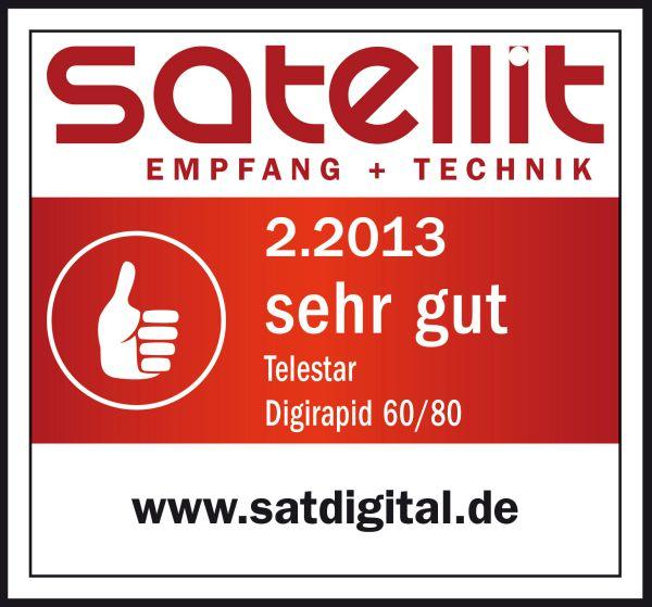 Actual product image Telestar SAT antenna DIPID 80 (Parabolic antenna, 38 dB, UKW / MW / LW, DAB/ DAB+)