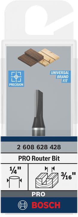 Actual product image Bosch Professional Zubehör Grooving cutter, 1/4", D1 4.8 mm, L 12.4 mm, G 51 mm