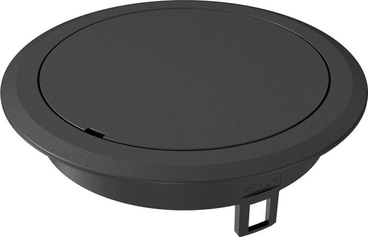 Actual product image OBO Bettermann OBO GES R2B 9011 Blank cover, plastic, graphite black (Various)