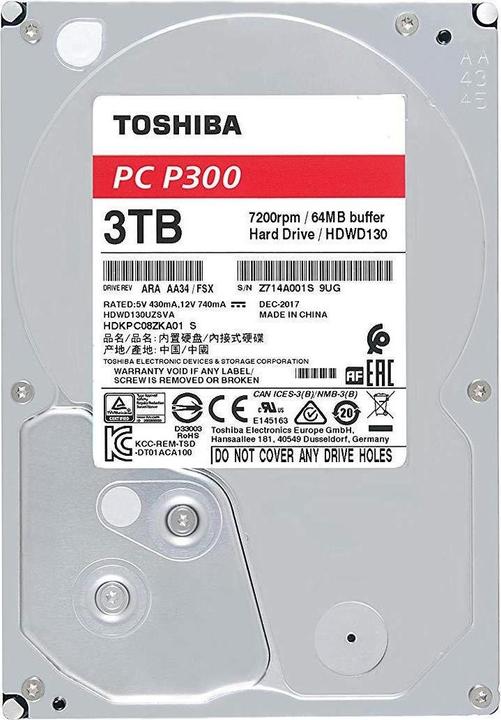 Actual product image Toshiba P300 (3 TB, 3.5", CMR)