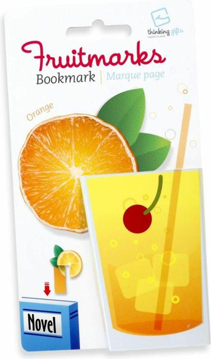 Thinking Gifts Fruitmarks Lesezeichen - Orange