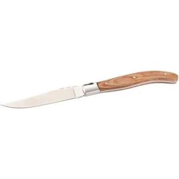 Multi Grillkniv Laguiole 22,5 cm Rustfri stål/Traehåndtag, 12 pezzi/pz., Posate
