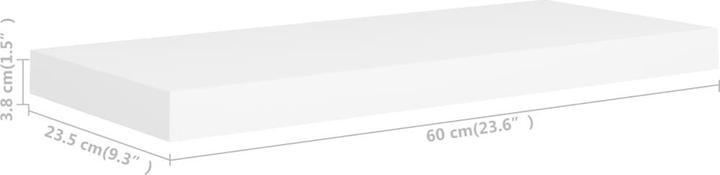 Actual product image vidaXL Wandregal (23.50 x 60 x 4 cm)
