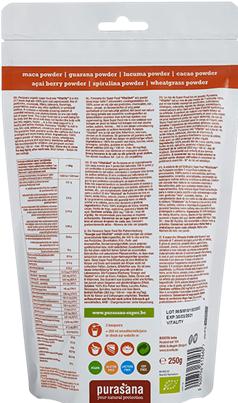 Produktbild Purasana Vitality 100% Raw Powder (250g) (1 Stück, Pulver, 250 g)