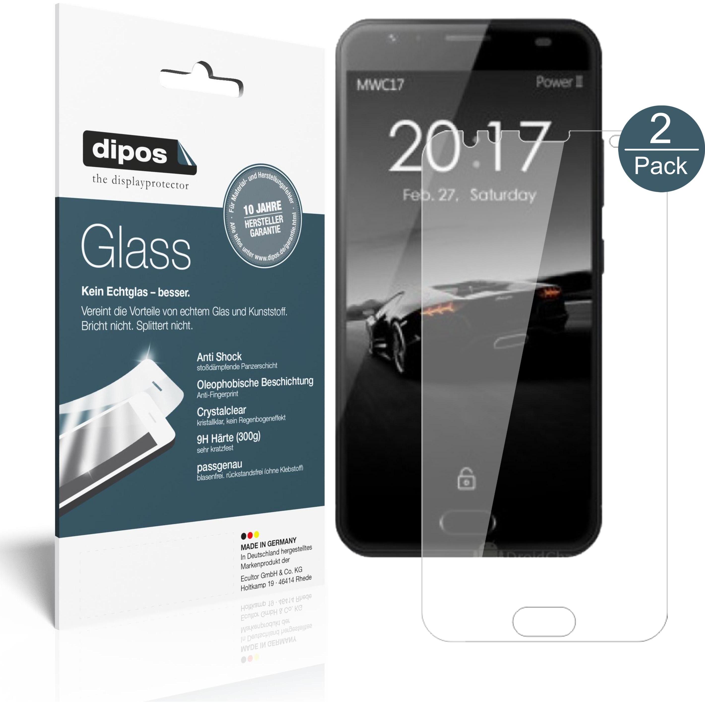 Thumbnail - Dipos Displayschutz Anti-Shock (1 Stück, Ulefone Power 2), Smartphone Schutzfolie, Transparent