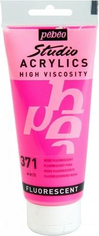 Pebeo Studio Acrylics (Rose fluorescent, 100 ml)