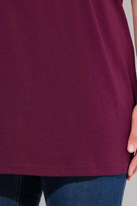 Actual product image Ulla Popken Essential Front Pleat Tee (56)