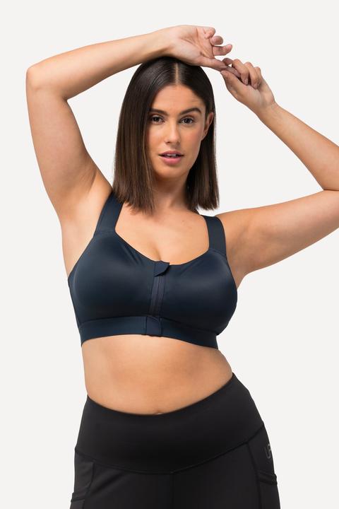 Produktbild Ulla Popken Sport-BH, ohne Bügel, Zipper, gekreuzte Träger (85 B)