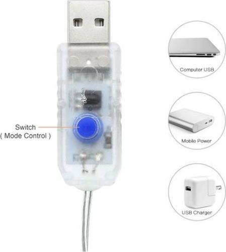 Immagine prodotto MU Style USB Deco Wire Light Chain (3x2m) (3 m)