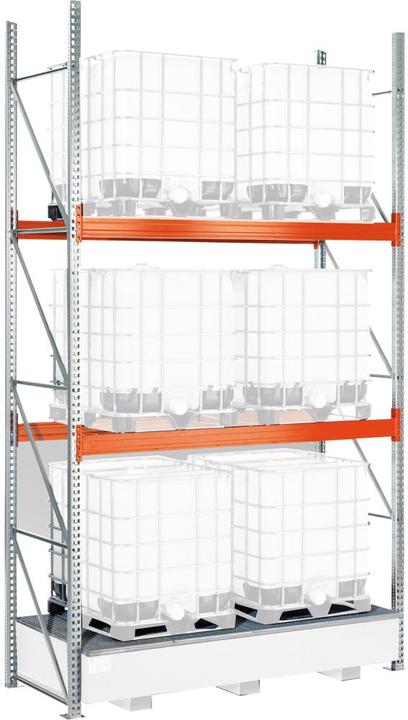 Produktbild META Regalbau Meta Palettenregal Gefahrstoff KT Grundfeld B2870xT1100xH4900 3 Ebenen (287 cm, 490 cm)