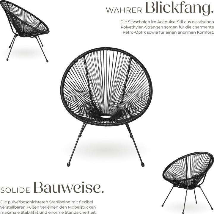 Actual product image tectake Santana (2 chairs, 1 table)