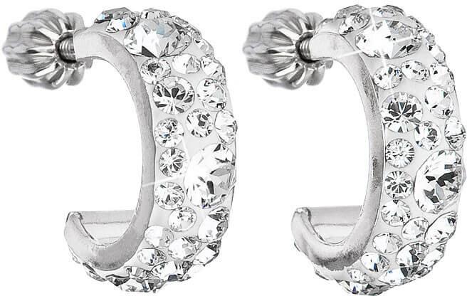 Image du produit Evolution Group Les boucles d'oreilles crescent 31118.1 crystal (L)