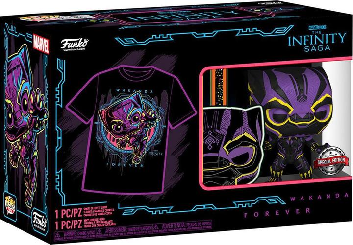 Image du produit Funko MARVEL- Booble Head POP N° xx - Black Panther + T-shirt (S)