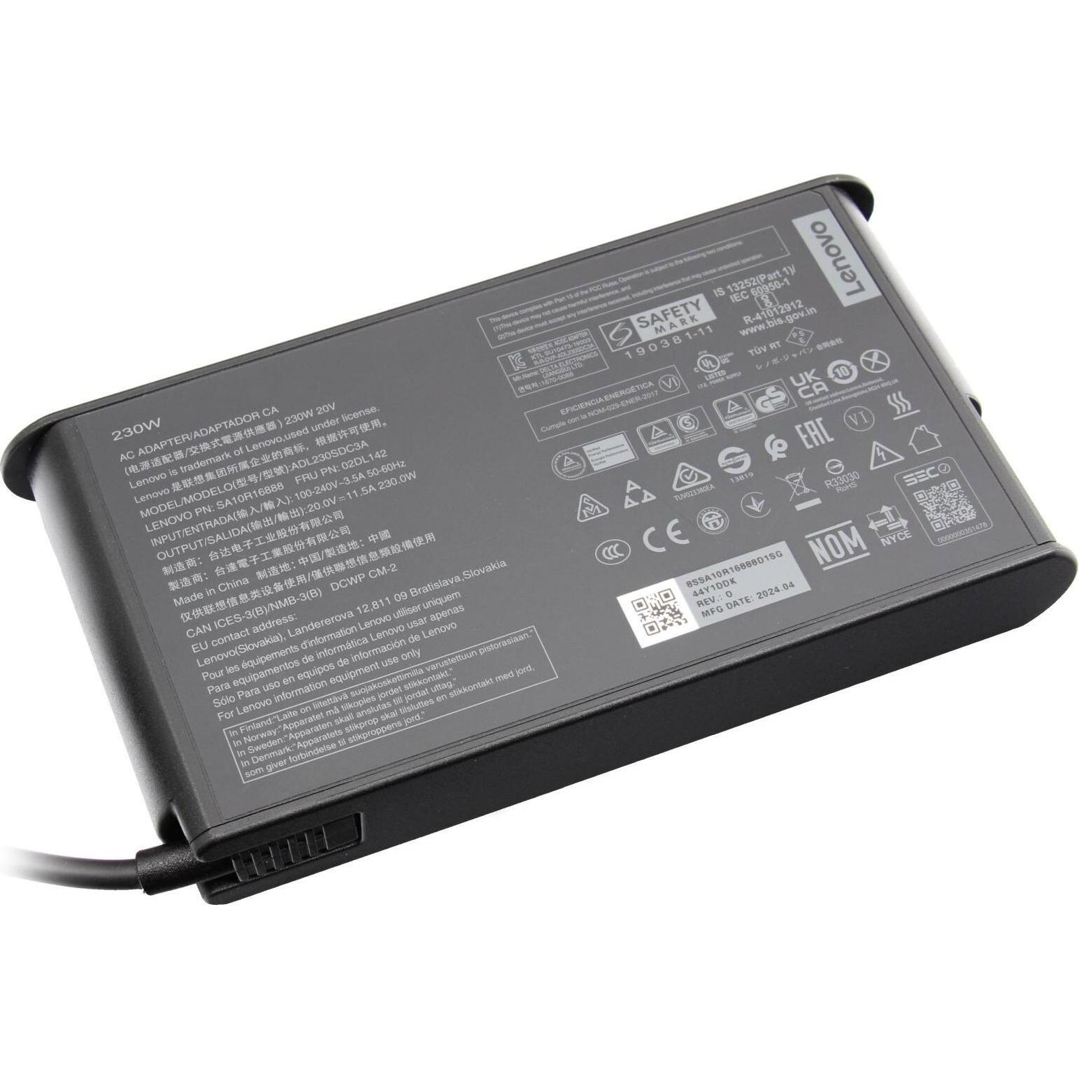 Lenovo ADL230SCC3A (230 W), Notebook Netzteil, Schwarz