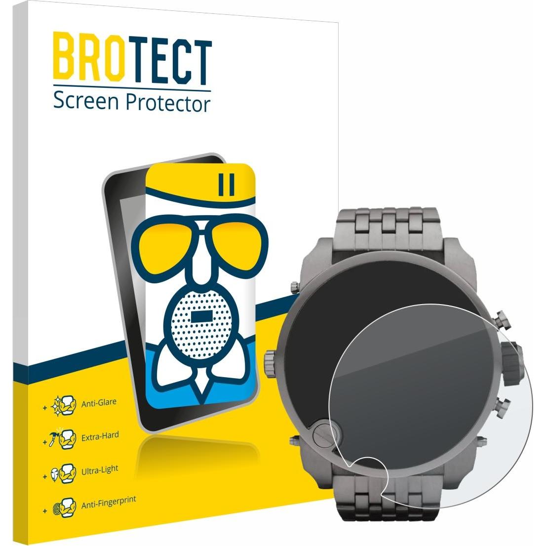 BROTECT Schutzglas Schutzfolie Displayschutz Display Schutz Glas Folie matt, Smartwatch Schutzfolie, Grau