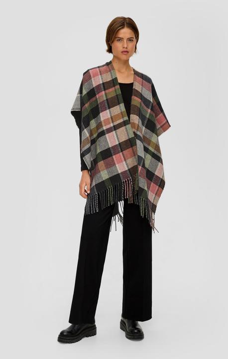 Image du produit s.Oliver Indoor-Poncho Poncho aus Baumwollmix (Taille unique)
