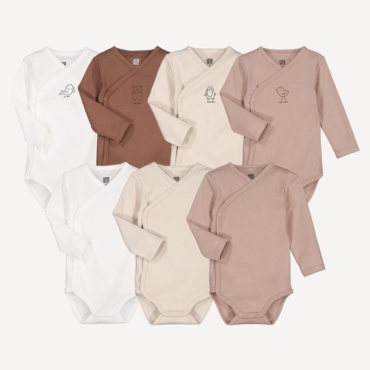 Actual product image La Redoute Collections 7er-Pack Langarm-Bodys für die Geburt (50)