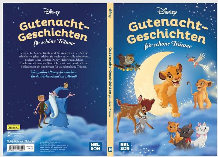 Produktbild Disney Vorlesebuch: Gutenacht-Geschichten für schöne Träume (Deutsch, 2025)