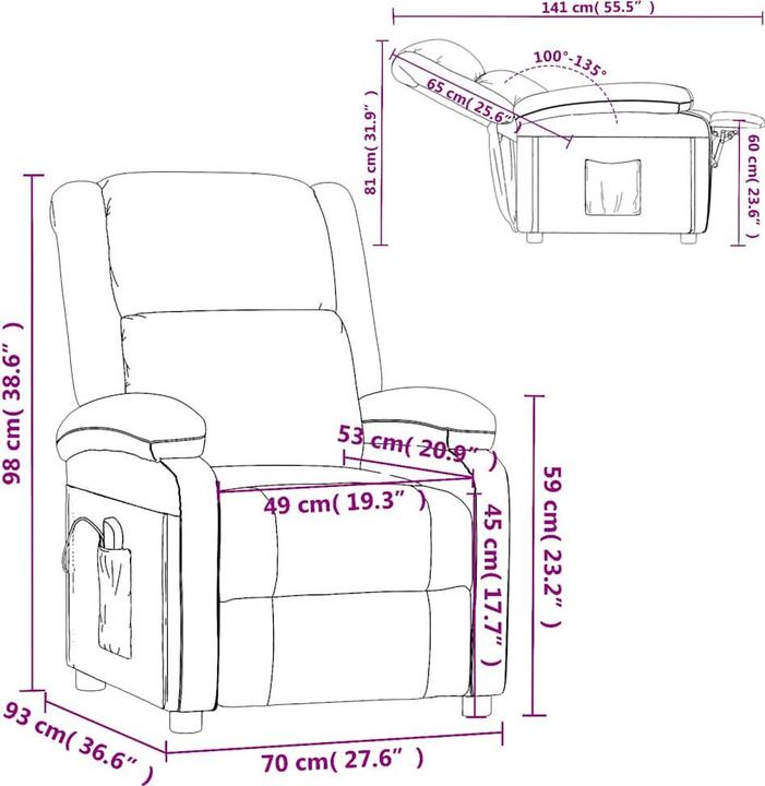 Image du produit vidaXL Massagesessel
