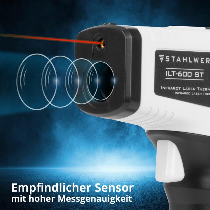 Actual product image Stahlwerk Infrarot-Laser-Thermometer ILT-600 ST