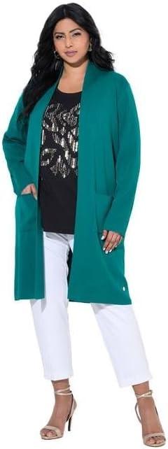 Produktbild Ulla Popken Strickjacke, lange, offene Form, weicher Feinstrick (50, 52)