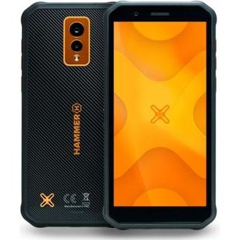 Myphone Energy X 4G LTE (64 GB, Orange, 5.50", SIM + eSIM, 18 Mpx, 4G), Smartphone, Schwarz