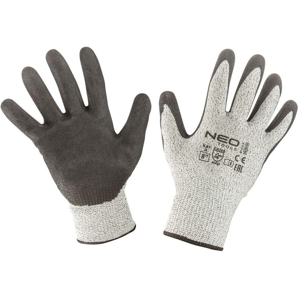 Neo Tools, Guanti di sicurezza, Guanti da lavoro in nitrile 4X43D misura 8 " (97-610-8) (8)