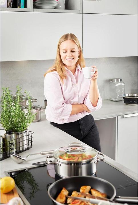 Actual product image Rösle Bratpfanne - Bratpfanne ELEGANCE 32cm mit Zusatzhalter ProPlex (Frying pan, Stainless steel, 32 x 8.50 cm)
