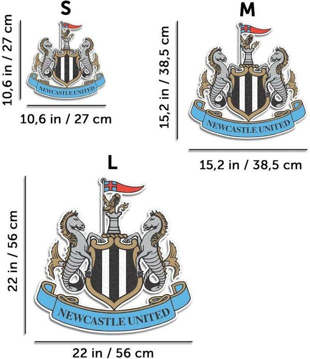 Produktbild Iconic Newcastle United FC - Logo - Holz Puzzle Grösse S (150 Teile) (150 Teile)