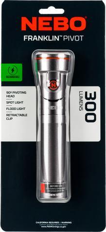 Actual product image Nebo FRANKLIN PIVOT RC LED-Taschenlampe (16.40 cm, 300 lm)