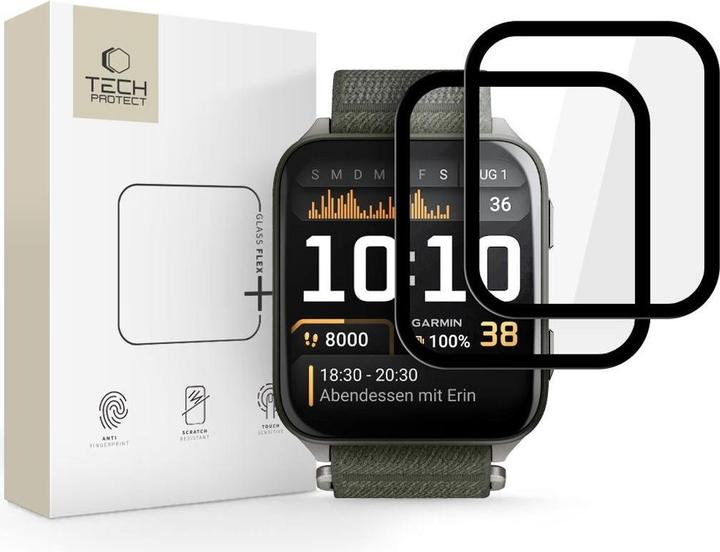 Hofi Tech-Protect Glass Flex+ 2er-Pack Hybridglas für Garmin Venu X1 - Schwarz