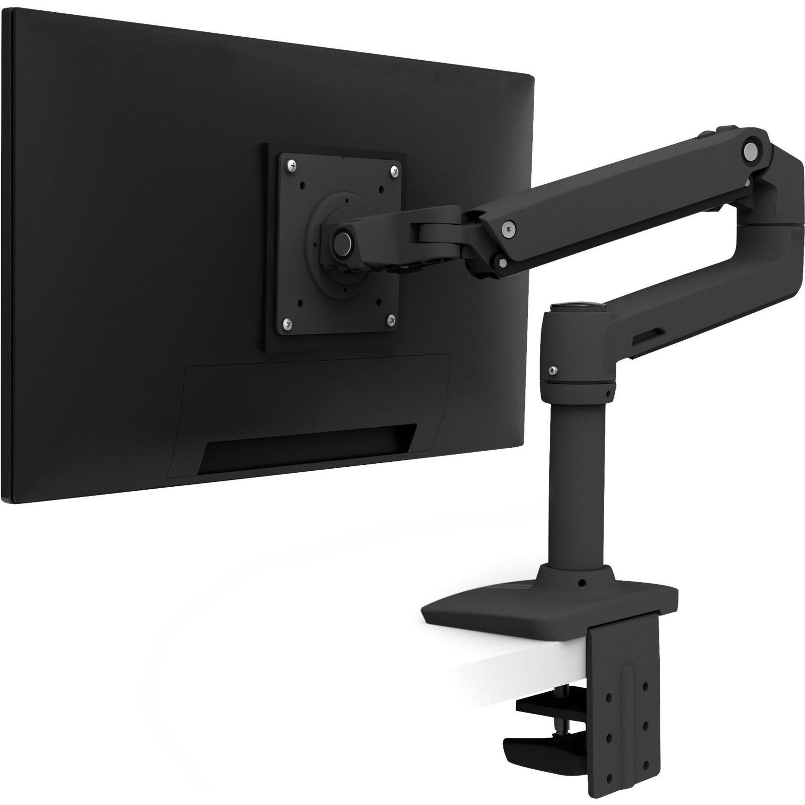 Ergotron LX Monitor Arm mit patentierter CF-Technologie (Tisch, 34"), Monitor Halterung, Schwarz