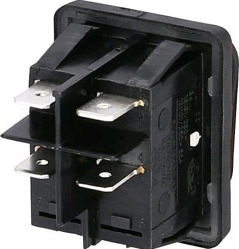 Produktbild interBär Einbau Wippenschalter IP65 22x30mm schwarzschwarz