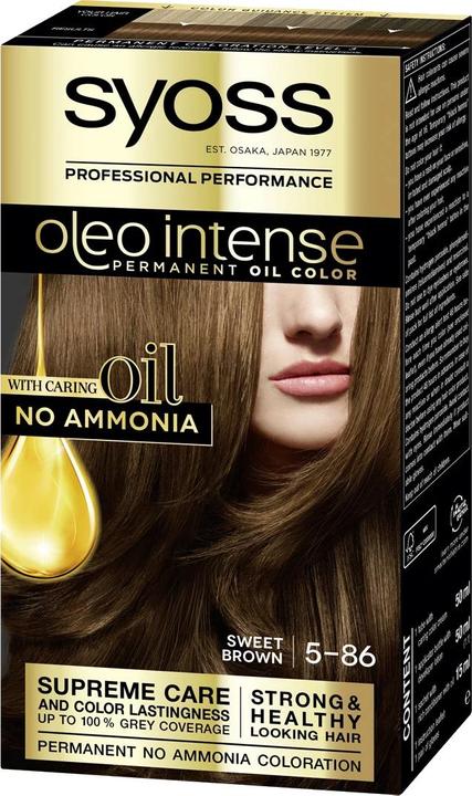 Actual product image Syoss OLIO INTENSE ink sin amoniaco #5.86-castaño caramelo 5 pz (5-86)
