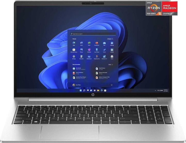 Actual product image HP ProBook 455 G10 (15.60", AMD Ryzen 5 7530U, 16 GB, 256 GB, DE)
